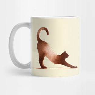 stretching cat Mug